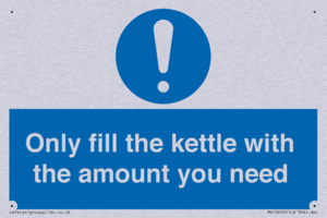 Only fill the kettle with the amount you need